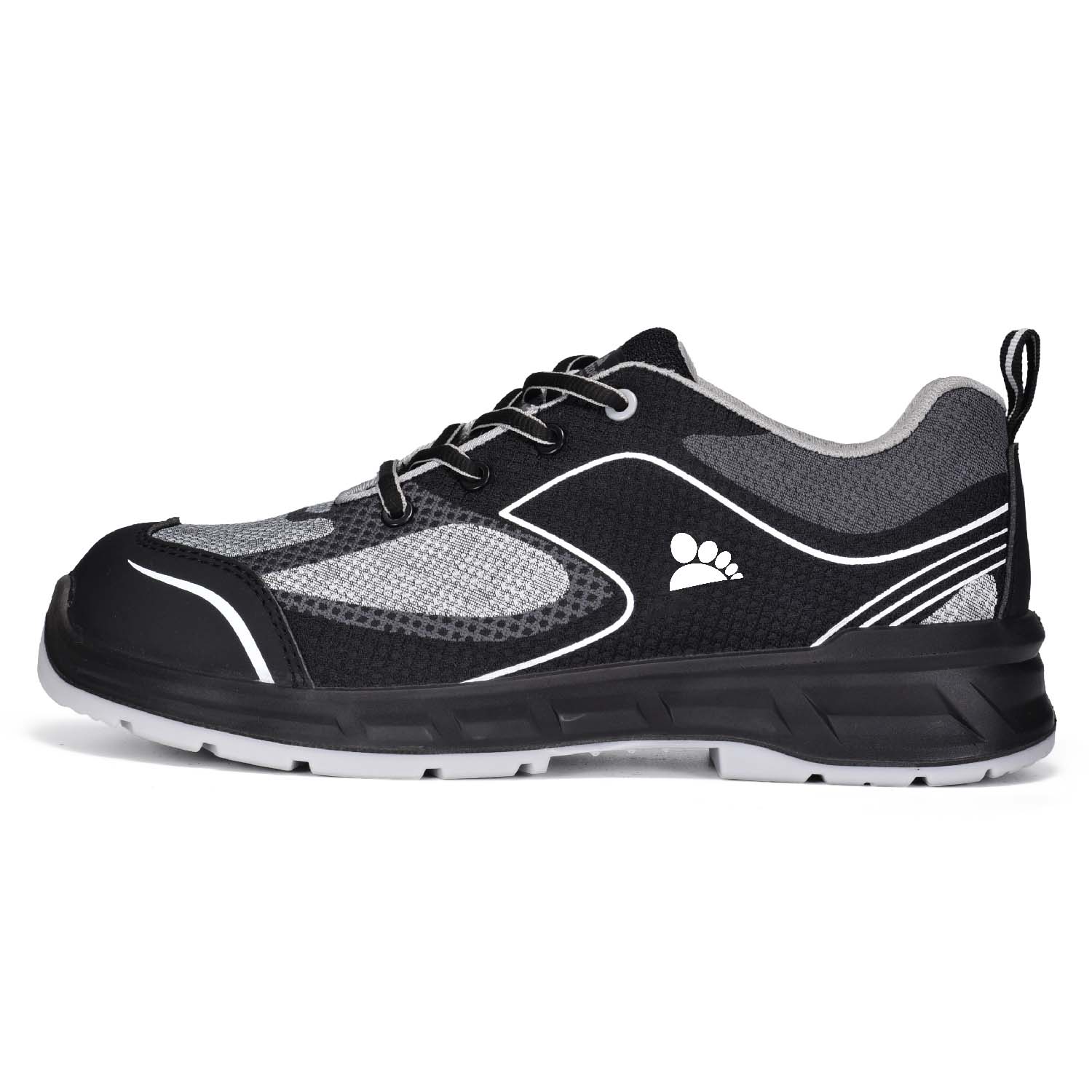 Sepatu Keselamatan Olahraga Kaki Steel L-7501 Grey (Kecepatan)