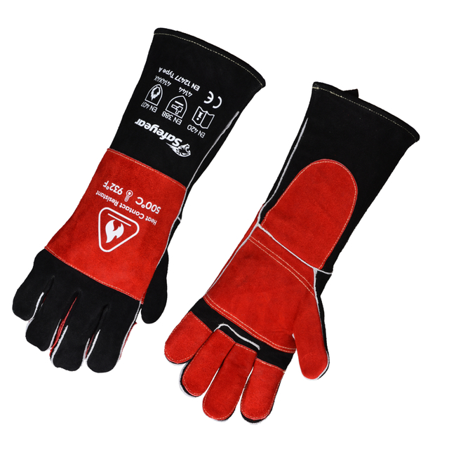 Sarung Tangan Laser Welding Sarung Tangan Pemanasan Kulit FL-1026