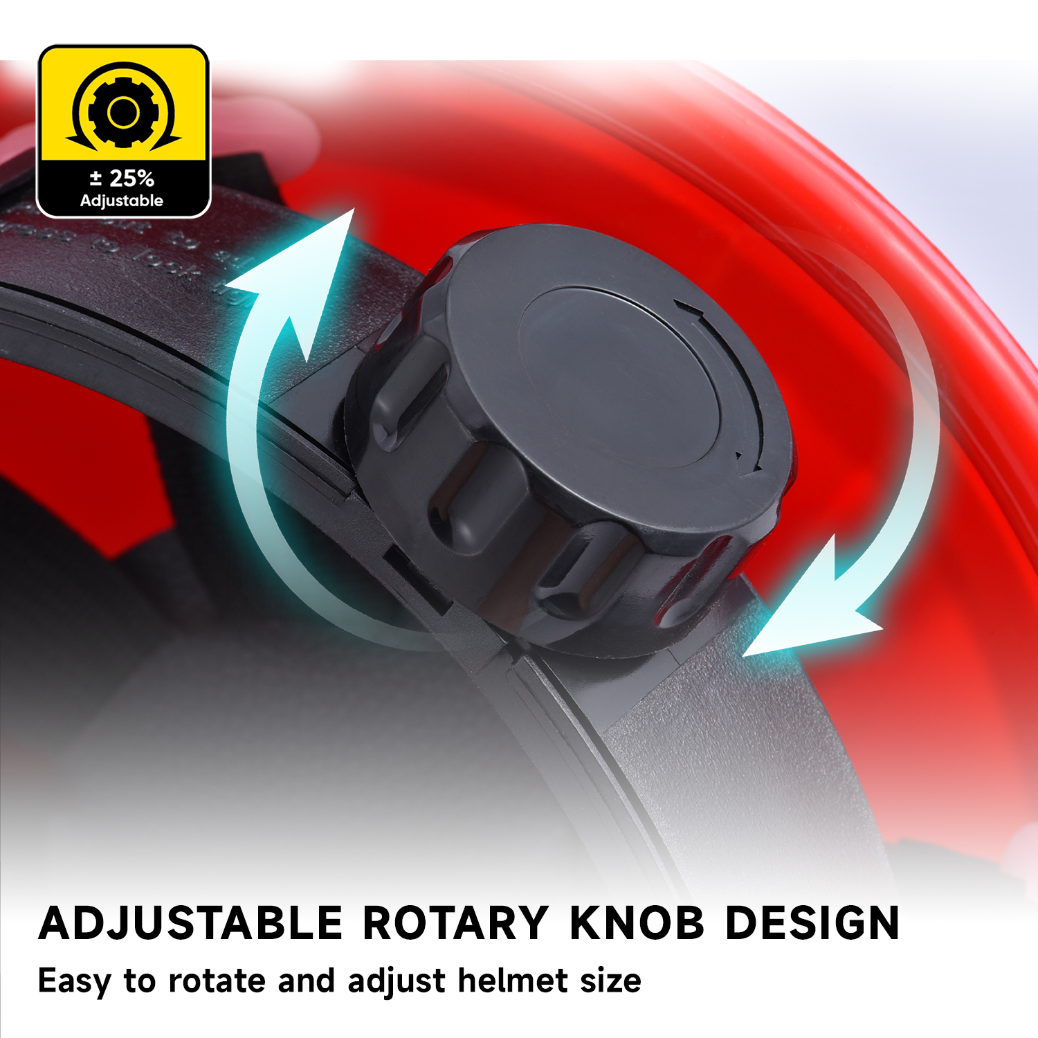 Helm pengaman merah untuk konstruksi W-036