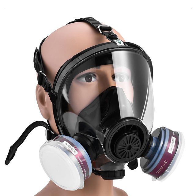 Respirator tahan kimia dengan filter GM8000