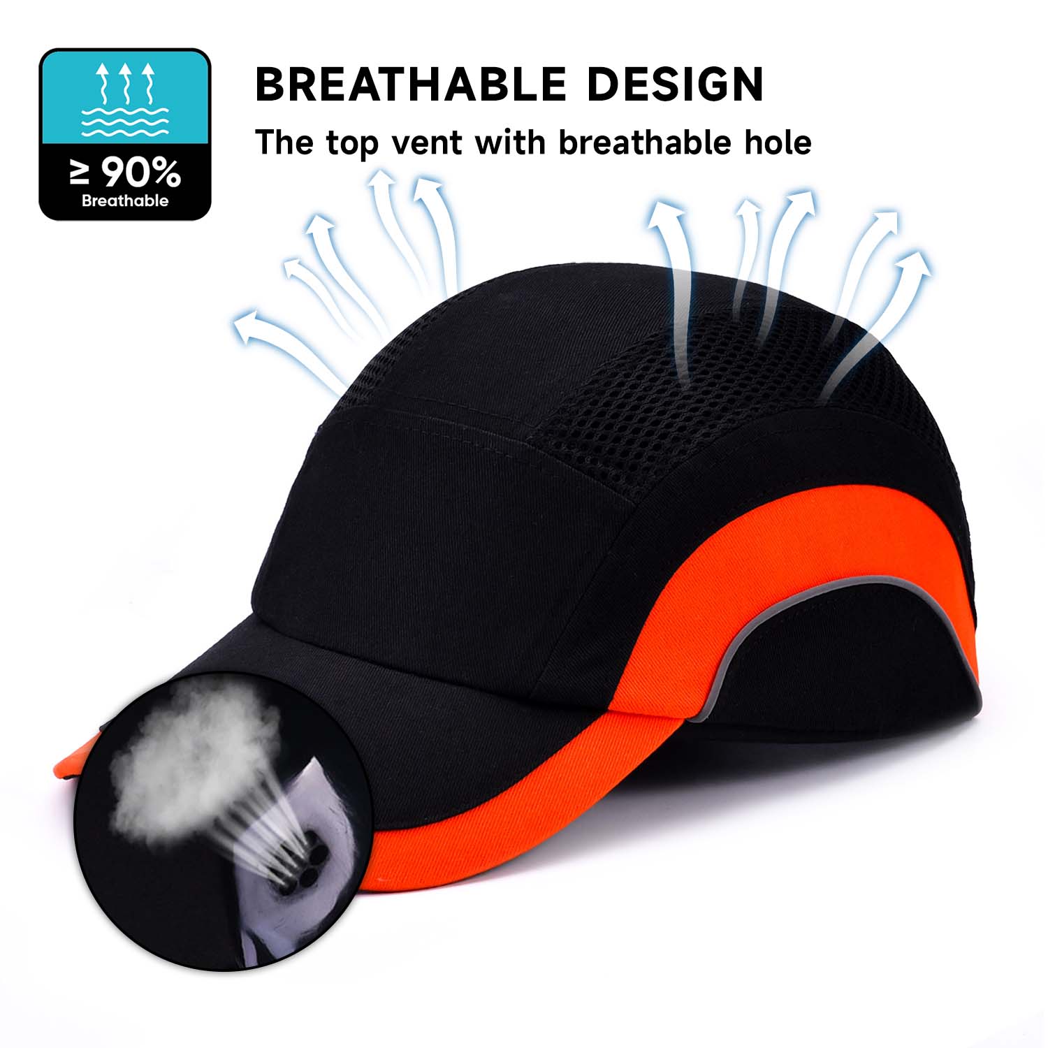 Cap Keselamatan Olahraga Atletik Wh001 Dark Orange