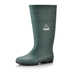 Sepatu bot hujan permen karet PVC W-6036 Green