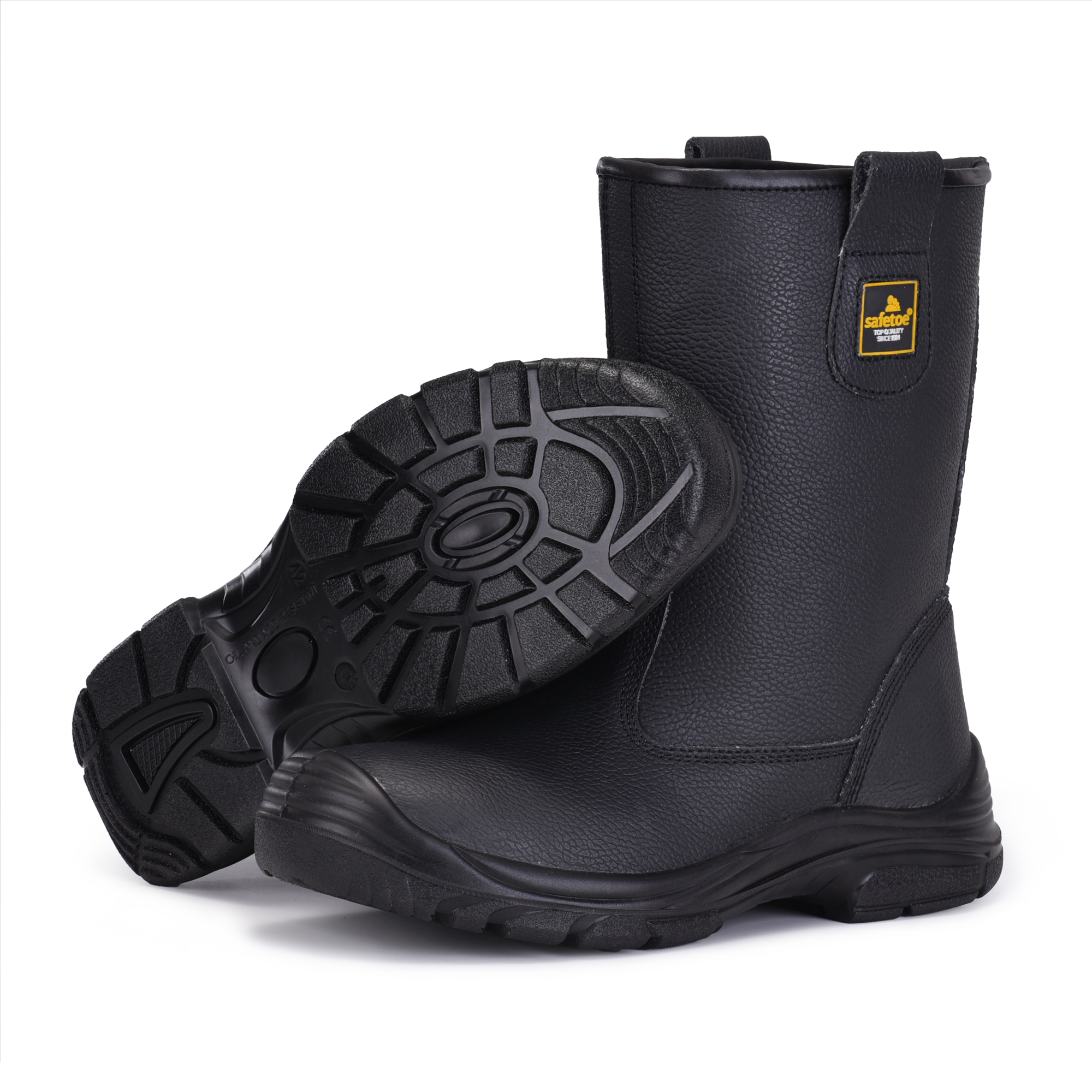 Industri Lapangan Minyak Tahan Rig Sepatu Keselamatan Toe Safety H-9430