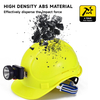 Konstruksi Helm Topi keras abs ce yang disetujui helm pengaman W-018 kuning
