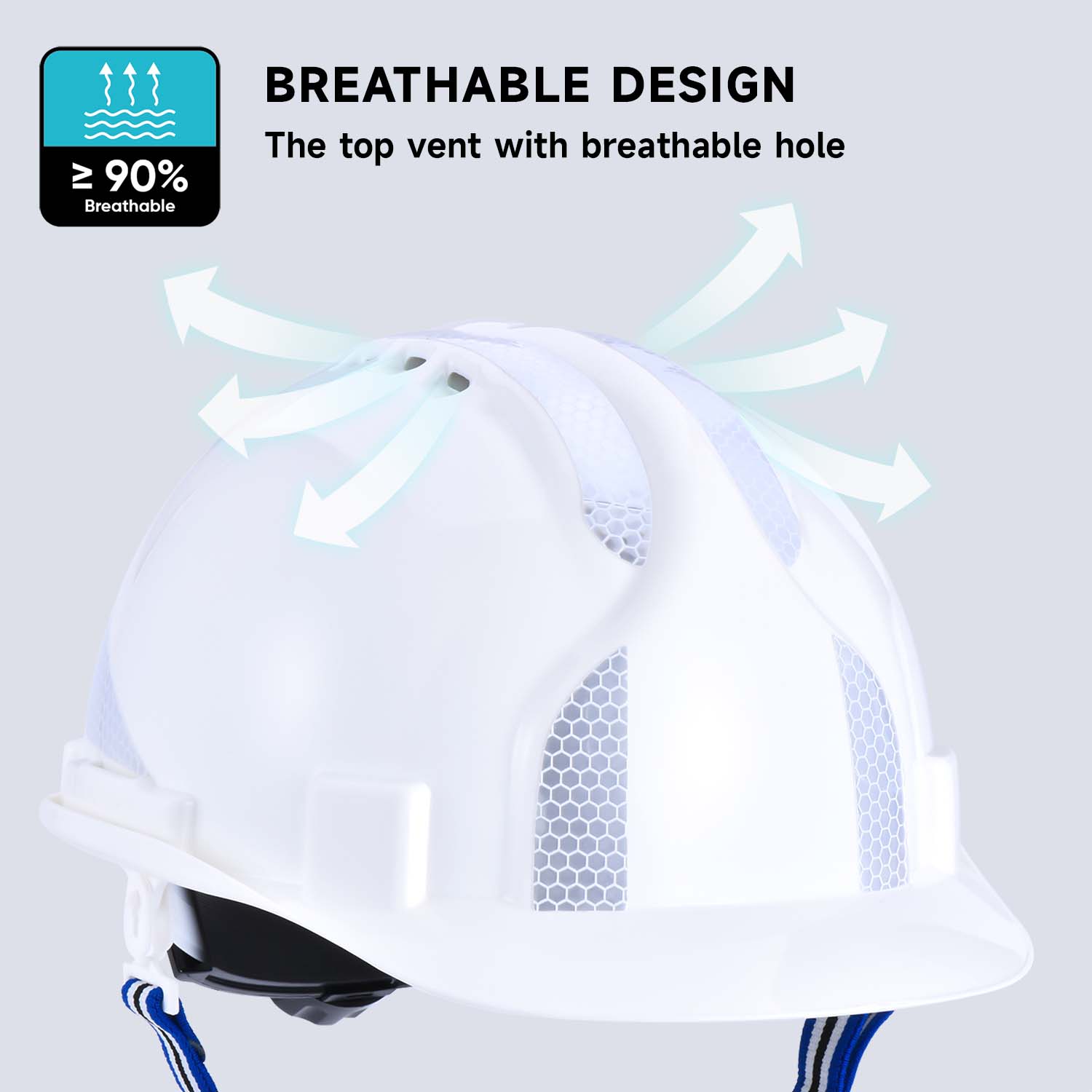 Helm pengaman penambang W-036 putih