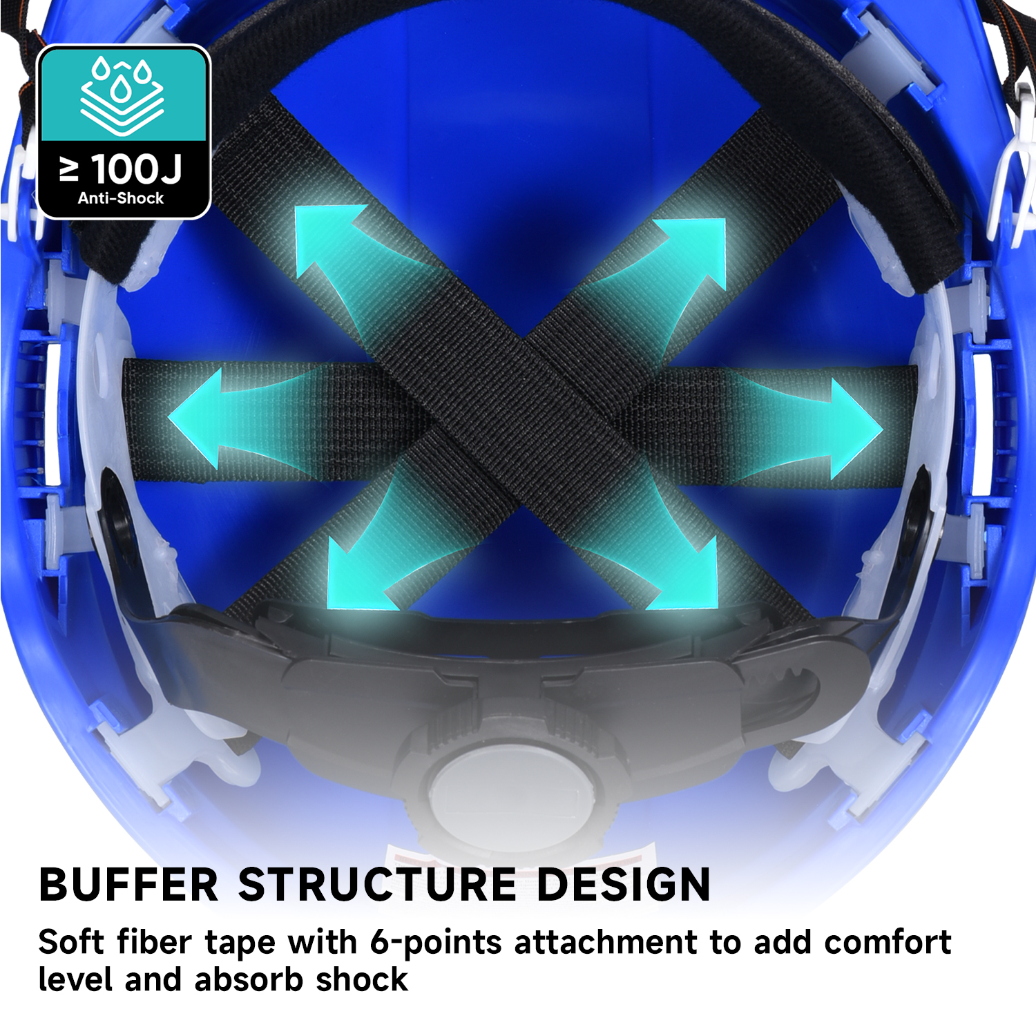 Helm Keselamatan Industri W-018 Biru