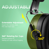 Stok siap, telinga pelindung abs, EM-5002 Green