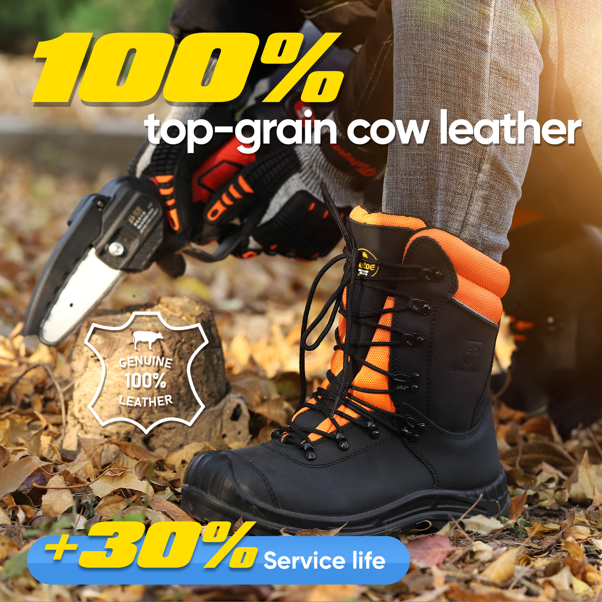 Sepatu boot pengaman chainger ringan renda hingga toe lmz9051088 