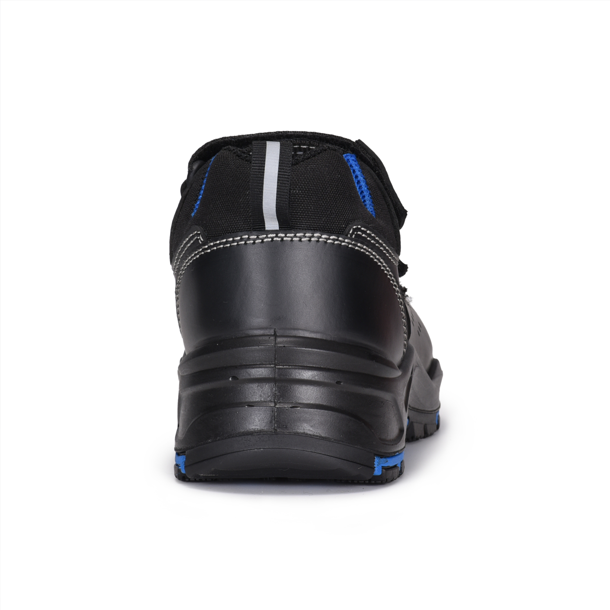 Velcro Design Safety Sandals L-7585 Biru / Logam Gratis
