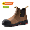 Sepatu botte Toe Komposit Anti-Shock Kulit Asli