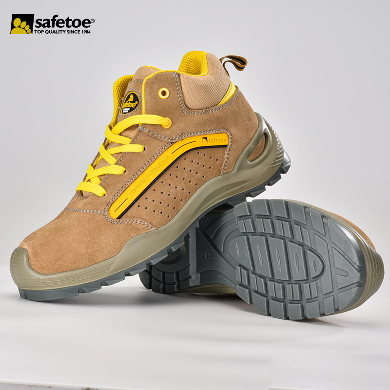Sepatu Keselamatan Musim Panas Untuk Gudang Napas Summer S1P Safety Boots M-8377