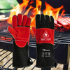  Sarung Tangan Tenaga Kulit Tahan Sarung Tangan Tahan FL-1023 Hitam & Merah