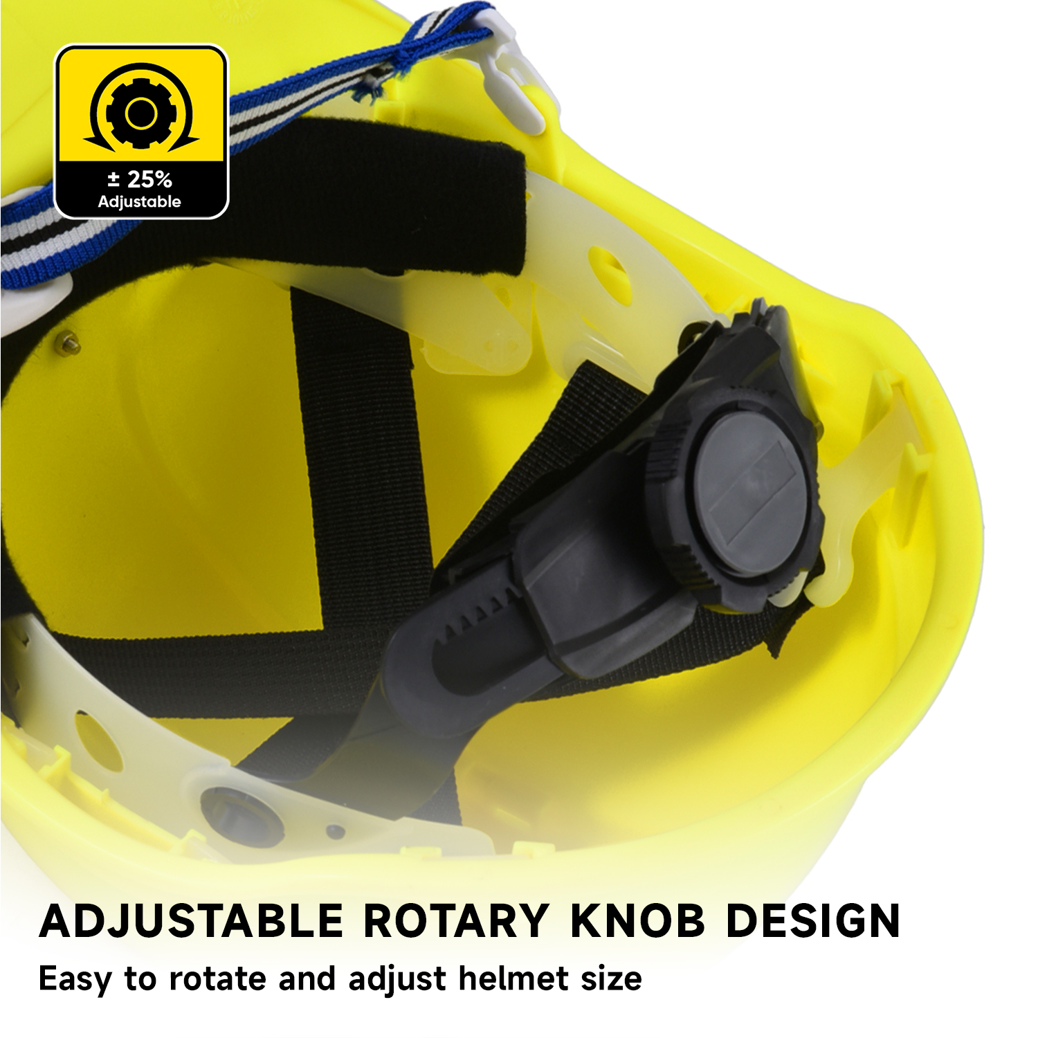 Konstruksi Helm Topi keras abs ce yang disetujui helm pengaman W-018 kuning