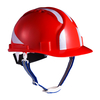 Helm pengaman merah untuk konstruksi W-036