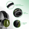 Stok siap, telinga pelindung abs, EM-5002 Green