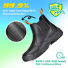 Situs sepatu bot keselamatan pelindung hitam