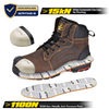 Minyak Superior & Slip Tahan Logam Penambangan Keselamatan Gratis Sepatu Pekerjaan M-8552