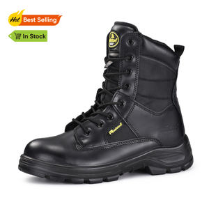 Combat Tactical Army Work Boots Slip Militer Polisi dengan Penjaga Keamanan Pekerjaan Sepatu Boots H-9438ns