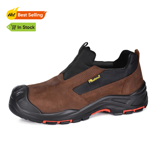 Minyak Superior & Slip Tahan Logam Keselamatan Gratis Sepatu Kerja L-7525