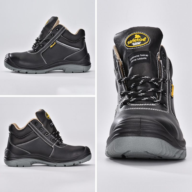 Sepatu keselamatan berkualitas tinggi dengan jari kaki komposit untuk pekerja konstruksi M-8371