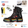 Sepatu bot kerja musim dingin dengan bulu domba hangat H-9550