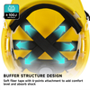 Helm pengaman yang disetujui CE W-018 Yellow