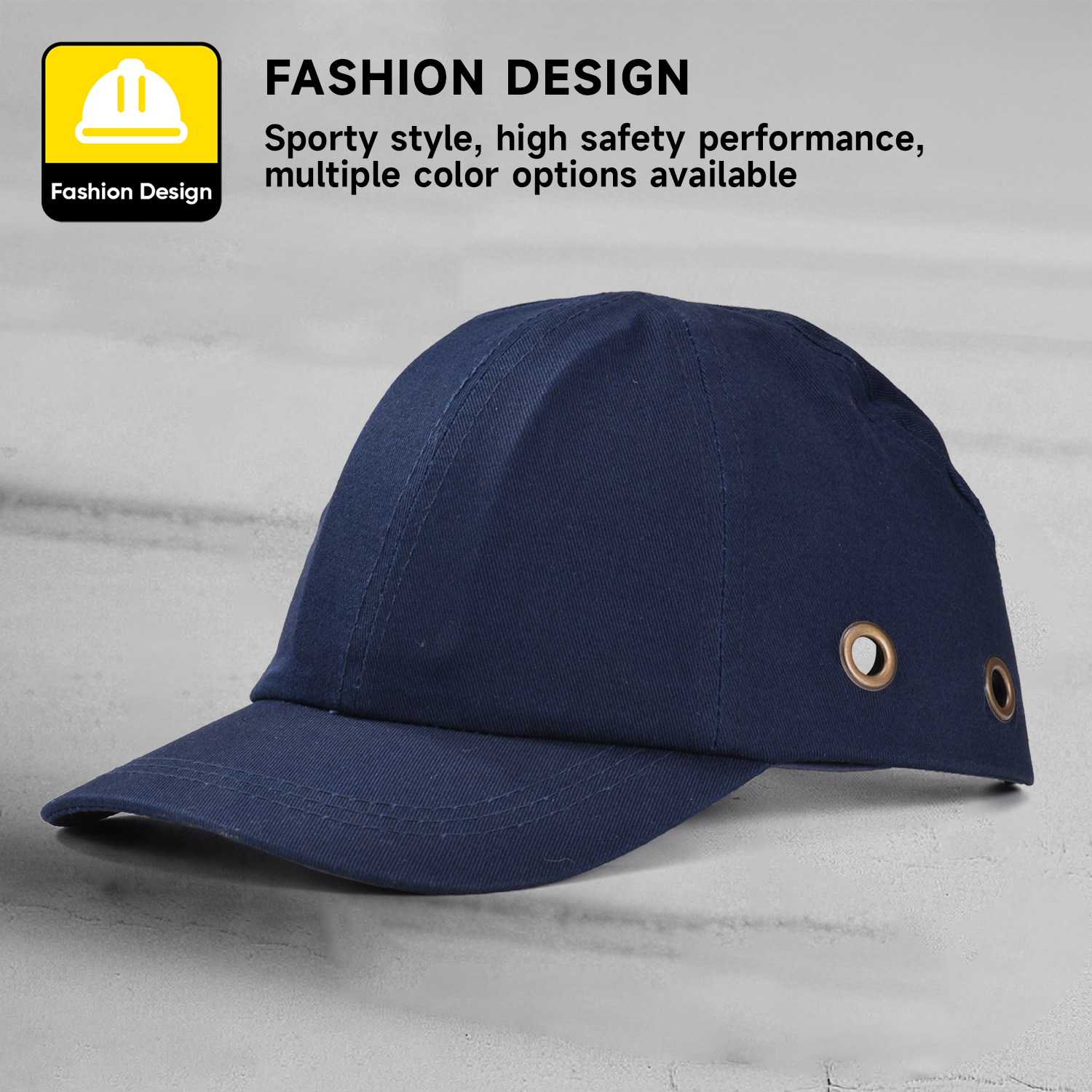 Konstruksi Baseball Desain Keselamatan Kerja Topi Wh001 Dark Blue