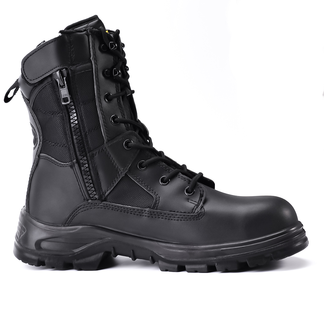 Combat Tactical Army Work Boots Slip Militer Polisi dengan Penjaga Keamanan Pekerjaan Sepatu Boots H-9438ns