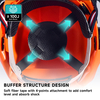 Helm hutan dengan perisai wajah M-5009 Orange
