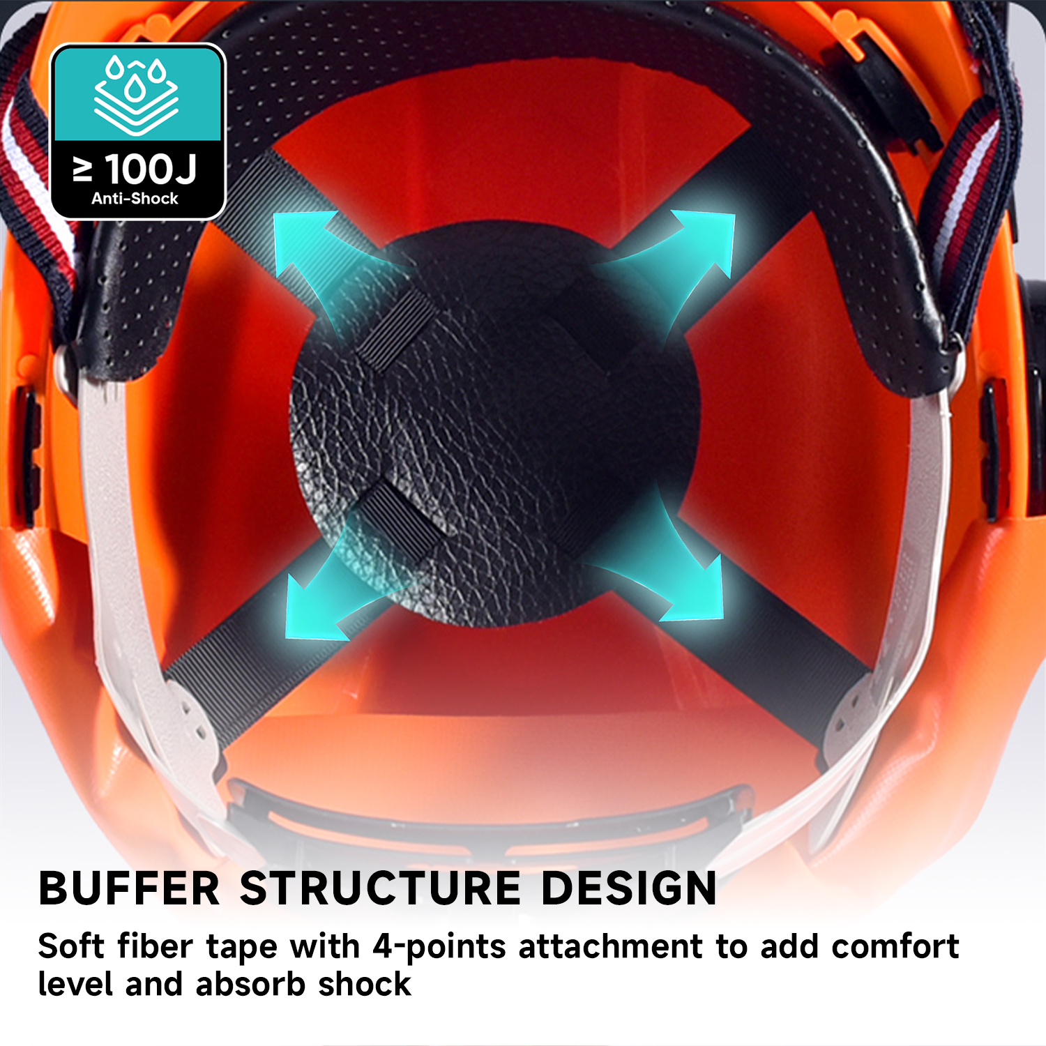 Helm hutan dengan perisai wajah M-5009 Orange