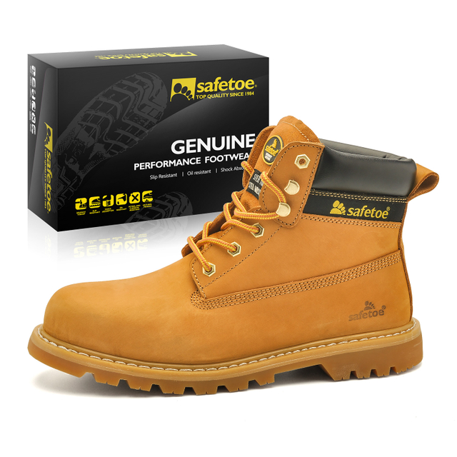 Tahan oli sepatu pengaman kaki baja M-8173 Super