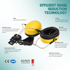 Muff telinga berkualitas tinggi E-2008 Kuning