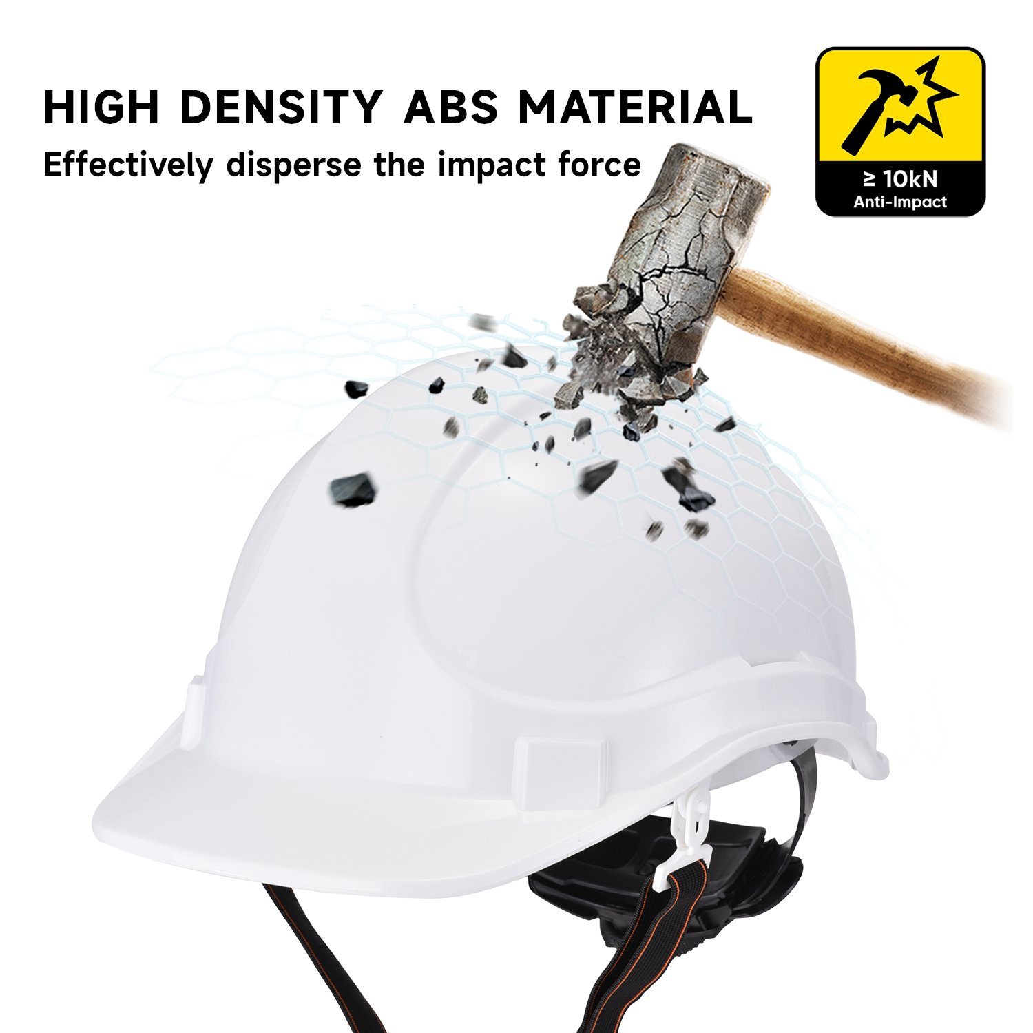 Konstruksi Helm Topi Keras W-018 Putih