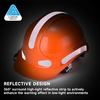  Produksi Earmuffs Konstruksi Konstruksi Helm ABS CE CE Disetujui Helm Keselamatan W-018 Orange