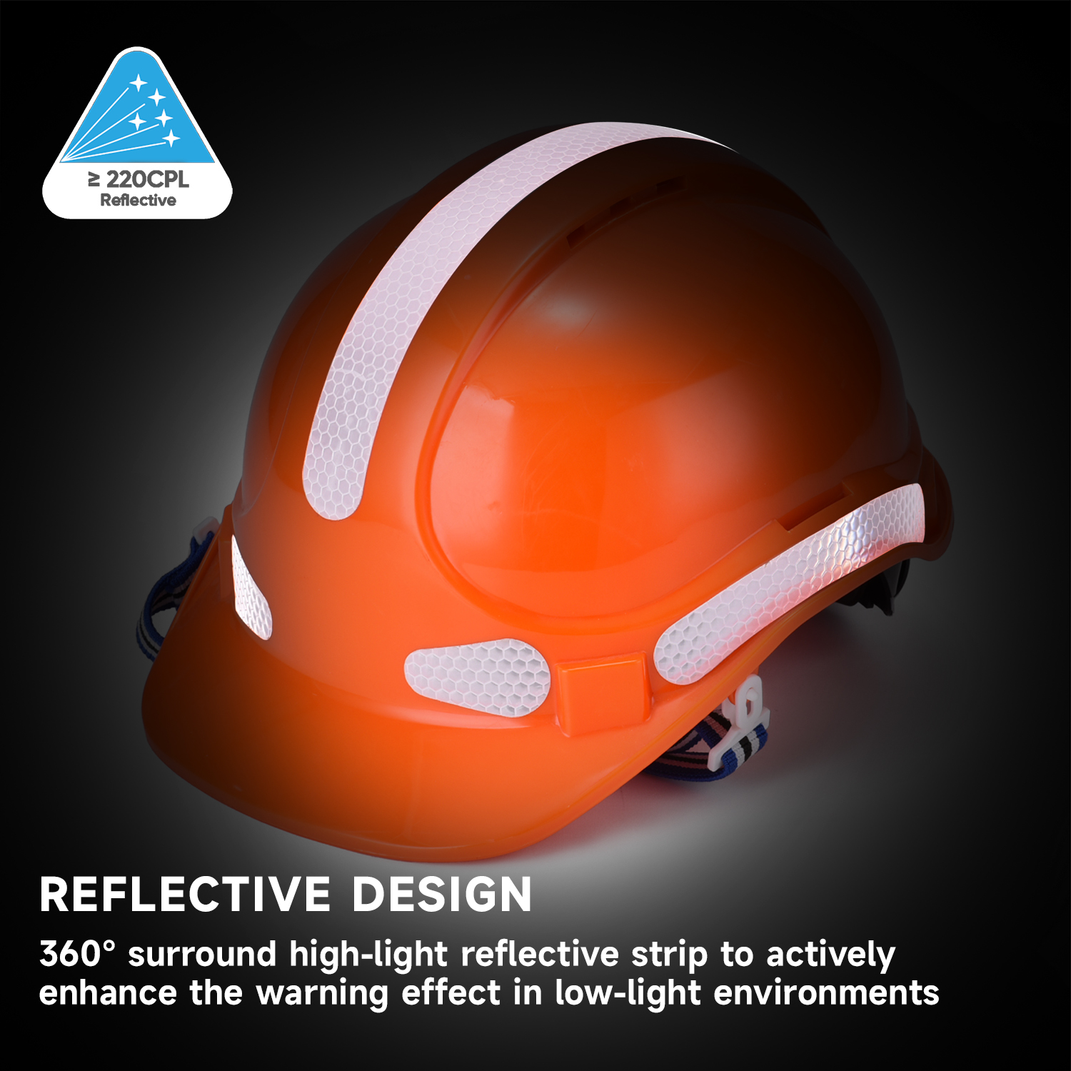  Produksi Earmuffs Konstruksi Konstruksi Helm ABS CE CE Disetujui Helm Keselamatan W-018 Orange
