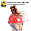 Helm pengaman merah untuk konstruksi W-036