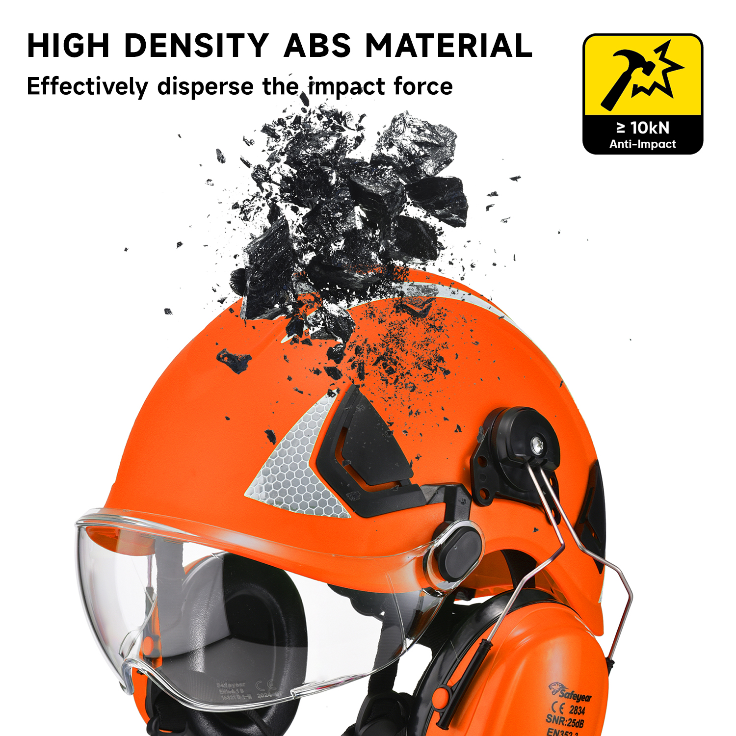 Konstruksi Helm Topi Keras ABS Helm Keselamatan M-5018