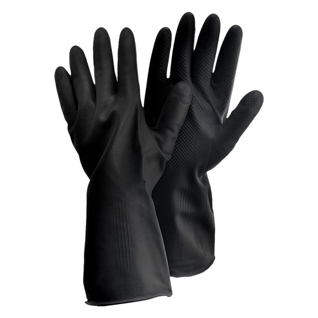 Sarung Tangan Kerja Tahan Minyak & Kimia FL-0056 Hitam
