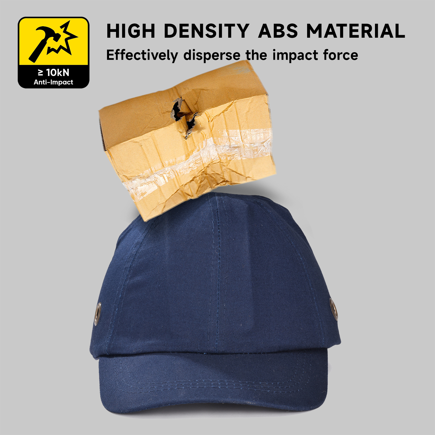 Konstruksi Baseball Desain Keselamatan Kerja Topi Wh001 Dark Blue