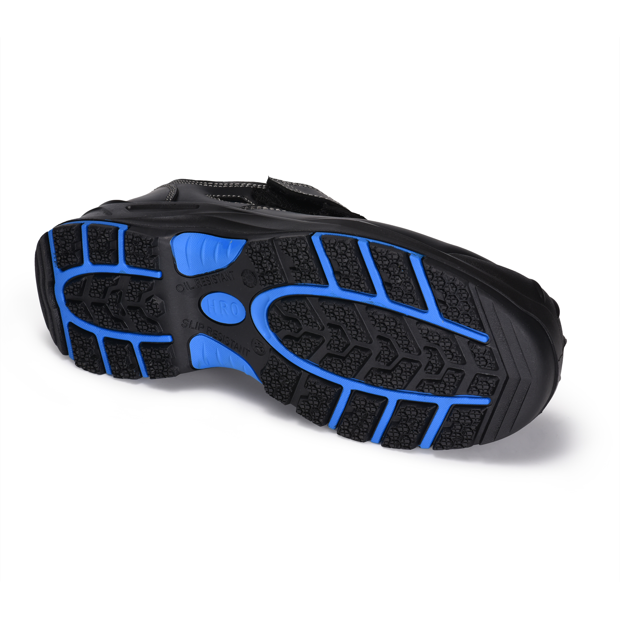 Velcro Design Safety Sandals L-7585 Biru / Logam Gratis