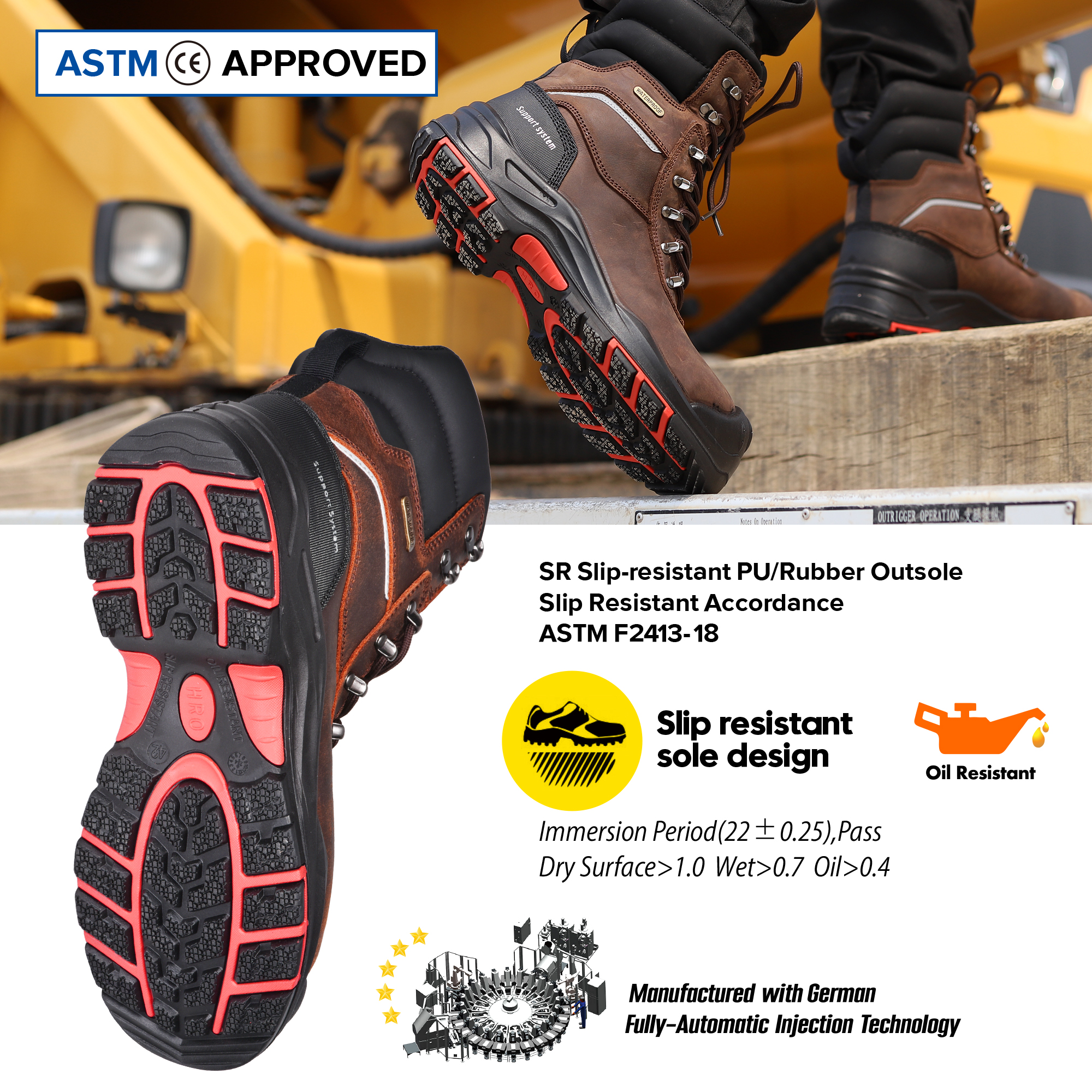 Sepatu keselamatan tahan slip H-9552