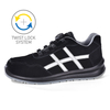 Sepatu keselamatan S1P logam sporty dengan sistem kunci twist L-7329