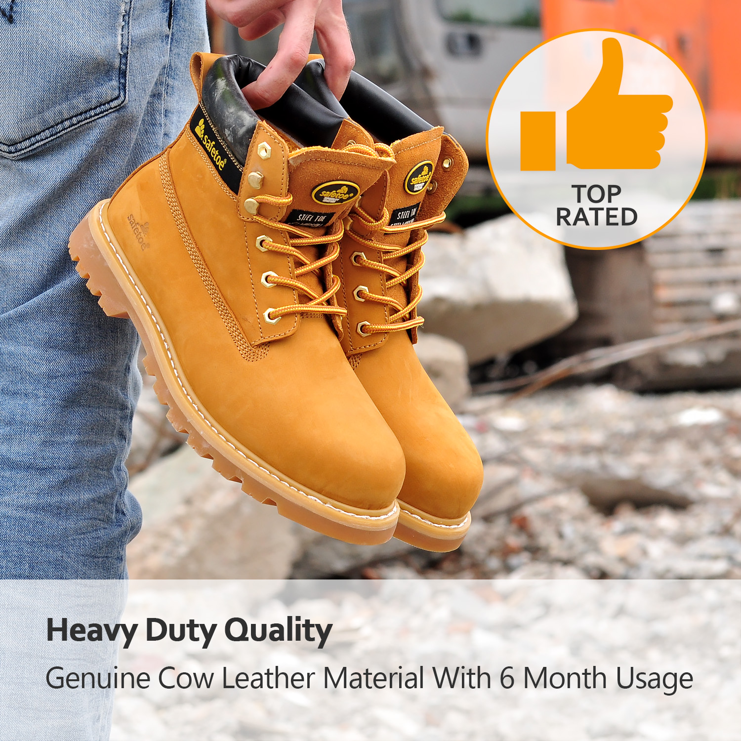 Tahan oli sepatu pengaman kaki baja M-8173 Super
