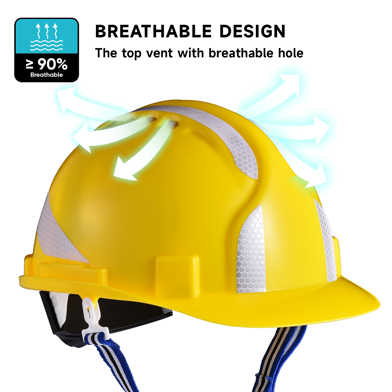 Helm pengaman gaya Amerika W-036 Kuning