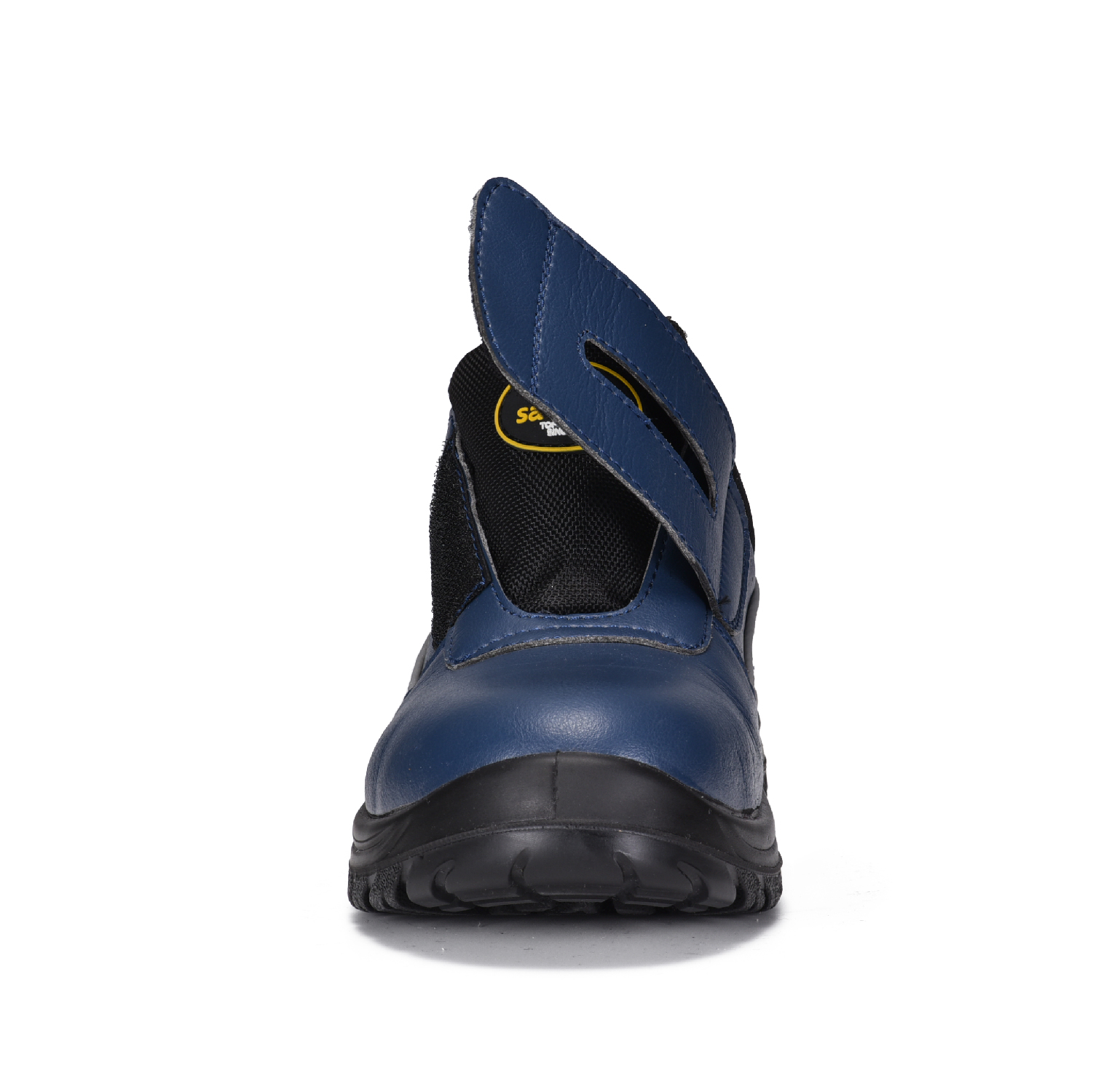 Warna Biru S2 ESD Berat Ringan Micfo Sepatu Keselamatan Kulit Serat L-7531