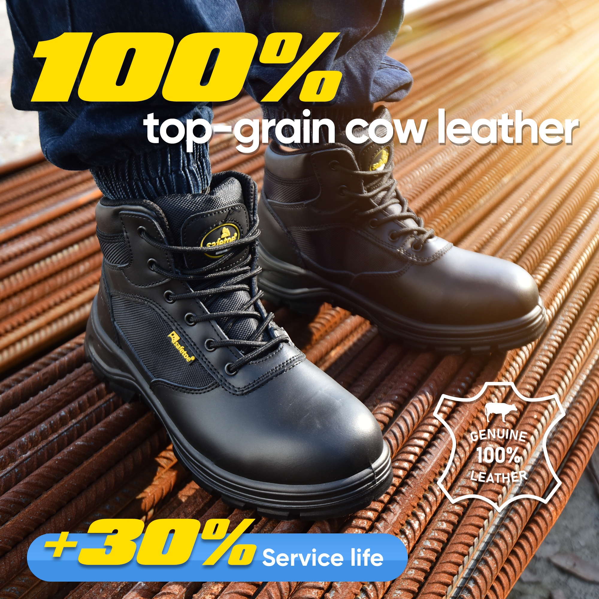 Sepatu Bot Kerja Desain Taktis M-8515