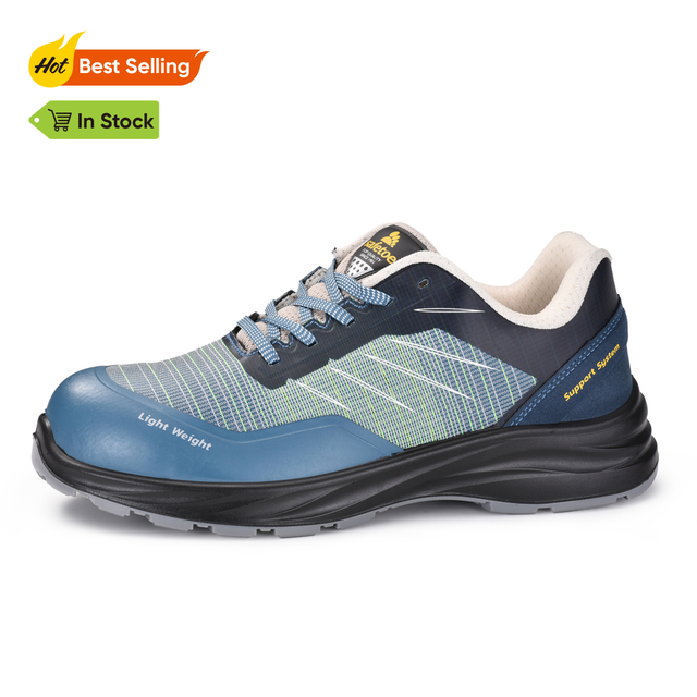 Sepatu kets keselamatan sepatu pria bekerja ringan bernapas l-7572