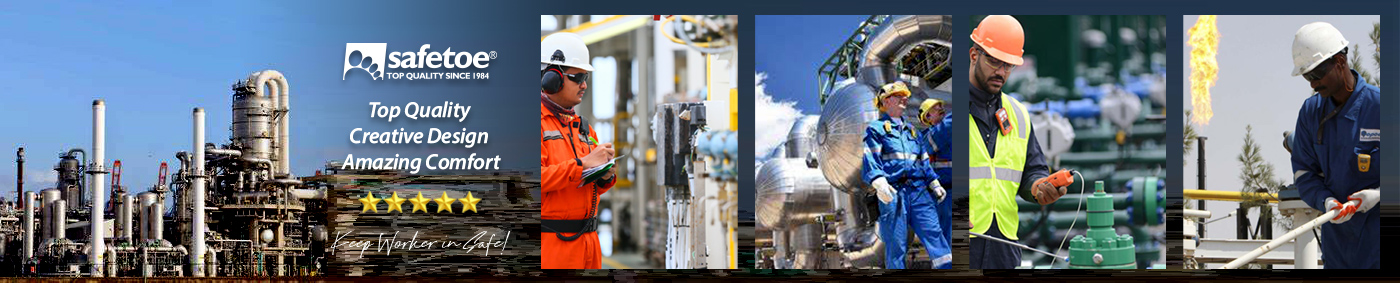 Sepatu bot kerja tahan minyak sepatu keselamatan gas