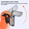 Helm hutan dengan perisai wajah M-5009 Orange