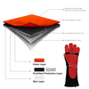 Sarung Tangan Laser Welding Sarung Tangan Pemanasan Kulit FL-1026